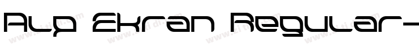 Alp Ekran Regular字体转换